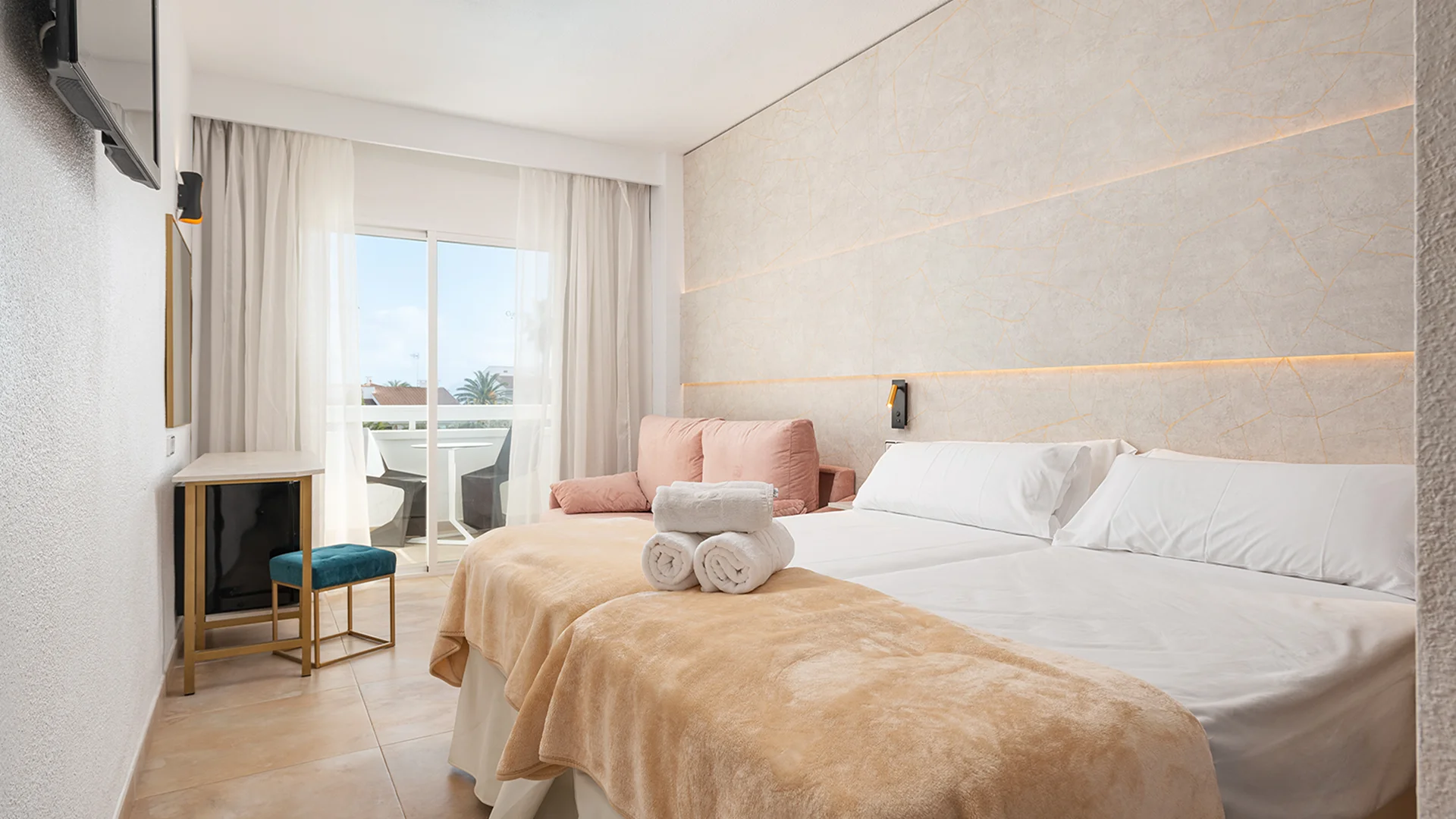 Habitación doble estándar hotel condesa