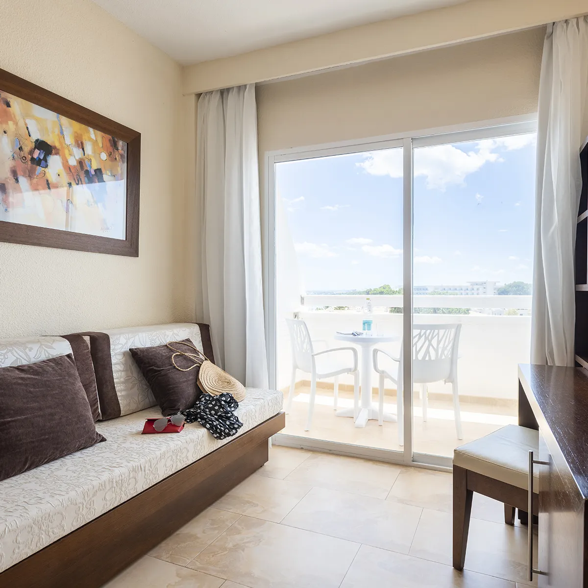 Sofa and terrace access