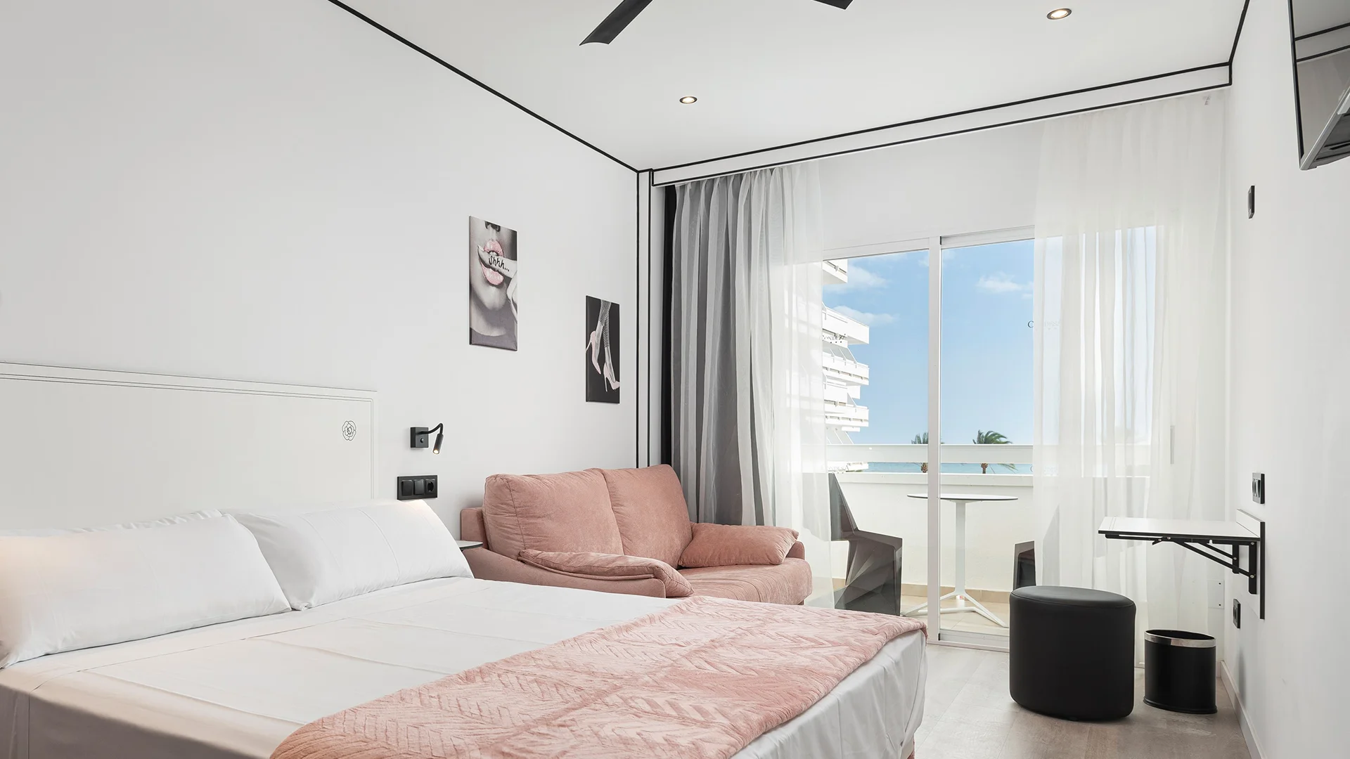 Doppelzimmer mit frontalem Meerblick Hotel Condesa