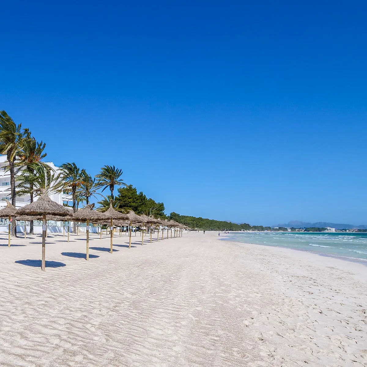 Beach in front of hotel Condesa
