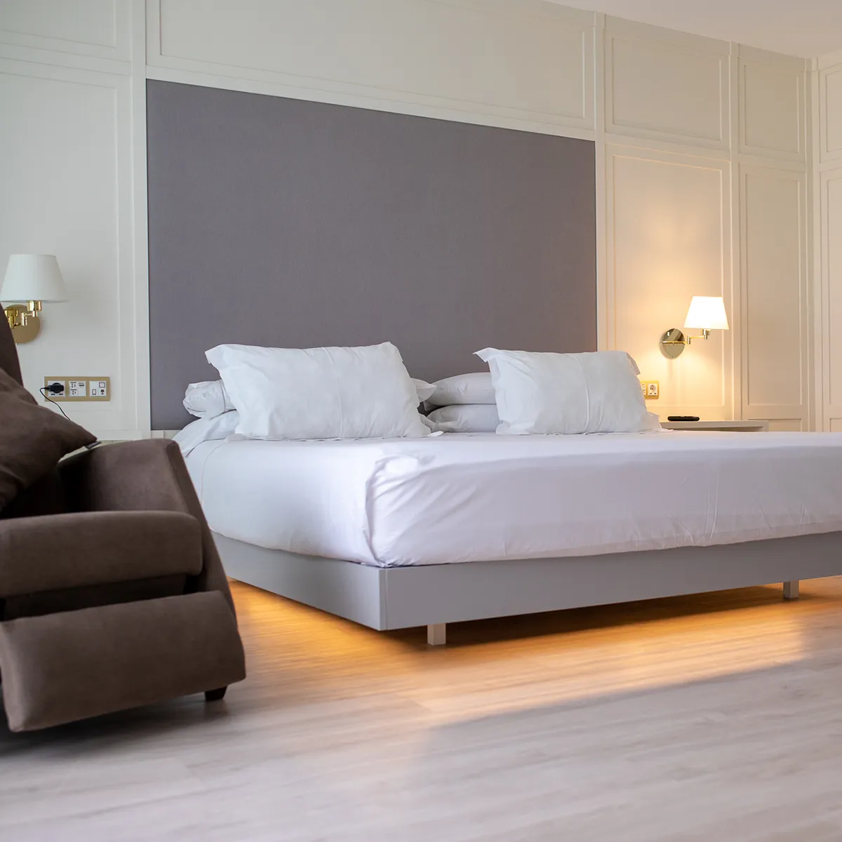 View of the bed in Royal Deluxe Room