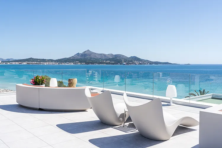 vista del amanecer en sky bar Amanecer skybar hotel condesa